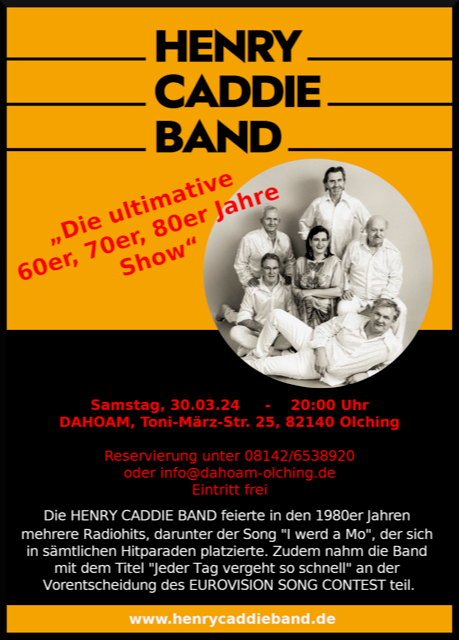 Featured image for “60er, 70er, 80er Jahr Show am 30.03.2024”